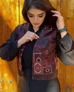 جلیقه زنانه مخمل مدل کاشان