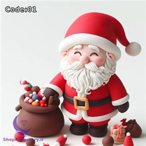 عروسک بابانوئل پلیمری