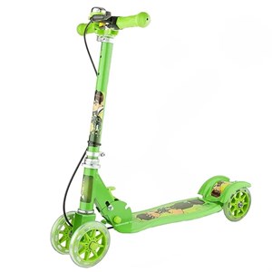 اسکوتر رجال مدل چهار چرخ کد Folding به همراه زنگ هشدار ظرفیت وزنی 75 کیلوگرم