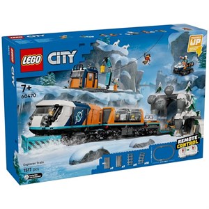 لگو ۱۵۱۷ تکه سری سیتی مدل Explorers’ Arctic Polar Express Train کد 60470