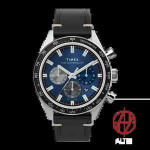 ساعت مچی عقربه‌ای مردانه تایمکس مدل TW2Y18600 | کلاسیک، بند چرم طبیعی، تکنولوژی Indiglo