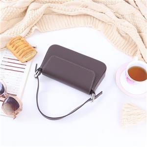 کیف دوشی زنانه چرم طبیعی قلمزن مدل سوفی عسلی