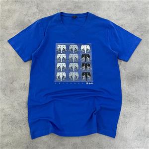 تیشرت مردانه اورجینال کتان رنگ آبی سایز M