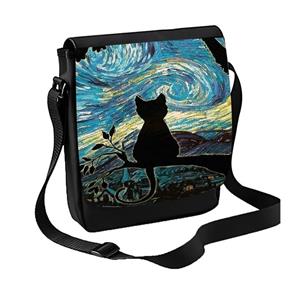 کیف دوشی فانتزی مدل شب پر ستاره ونگوگ کد 1 گربه
