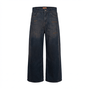 شلوار جین زنانه شافل مدل آزاد زاپ دار