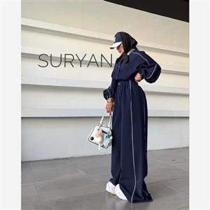 ست دوتیکه زنانه دخترانه اسپرت بامبر شلوار بگ