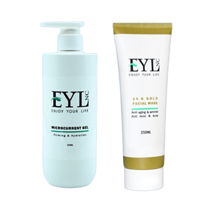 ژل میکروکارنت و ماسک کرم طلا EYL