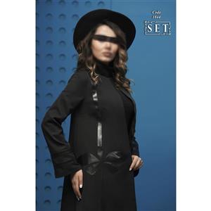 مانتو مزون دوز مجلسی مدل سنجاقک رنگ مشکی کد 1844 برند SET