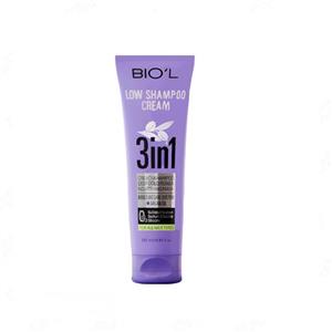 شامپو نرم کننده کرمی مو بیول 3 در 1 تیوپی Biol Low Shampoo Cream