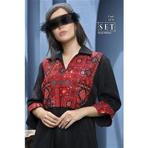 کفتان مزون دوز مجلسی مدل ماریا رنگ مشکی کد 1870برند SET