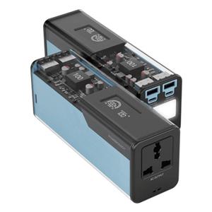 پاوربانک 140 وات پاورولوژی با خروجی پریز برق Powerology Énergie 27000mAh Power Bank with AC Outlet PPBCHA93