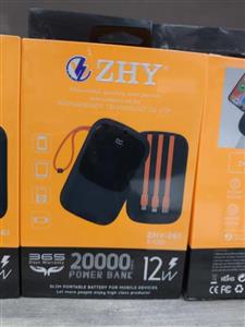 پاوربانک 20 هزار میلی امپر ZHY مدل ZHY-261 با 3 عدد کابل شارژ همراه