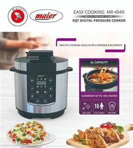 زودپز برقی مایر مدل MR-4949 | خرید Mayer Electric Pressure Cooker 6L