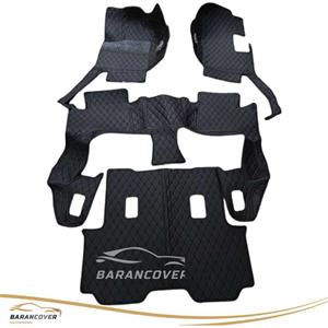 کفپوش گلدوزی 6 بعدی موکت دار با صندوق تویوتا لندکروز اتاق 300 (2025) رنگ مشکی