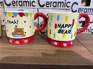 ماگ سرامیکی دسته قرمز کد-8