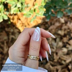 ناخن مصنوعی رنگ ناخن راسا طرح فرنچ کد RSF24