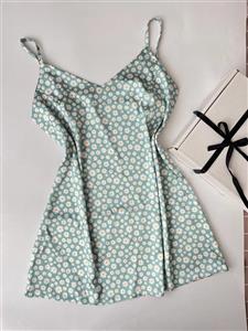 پیراهن ساتن LX طرح بابونه