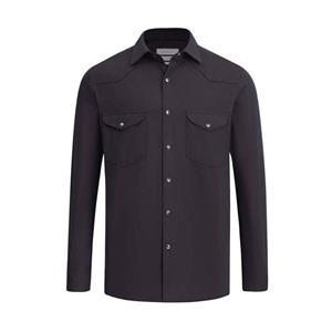 پیراهن آستین بلند یقه برگردان مردانه کروم مدل دو جیب 2520107