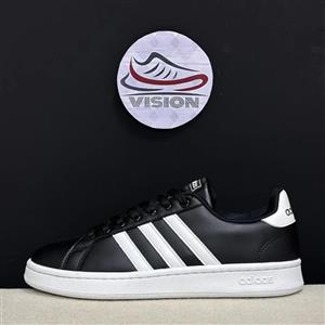 کفش کتانی ست زنانه مردانه و بزرگ پا مدل ونس مشکی خط سفید ADIDAS