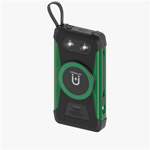 پاور بانک 10000 میلی‌آمپر خورشیدی گرین لاین مدل Trex GNSOLTX10PBK