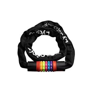قفل رمزدار دوچرخه رنگین کمانی شیائومی مدل Xiaomi Youpin Lydsto Rainbow Lock Digital Chain Rope Bicycle