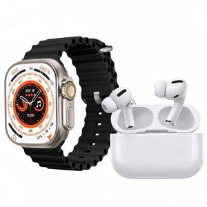 ساعت هوشمند 49 میلی متری ایکس 8 مدل uniue به همراه هدفون بلوتوثی