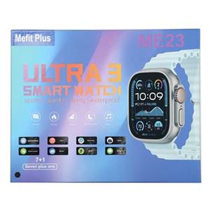 ساعت هوشمند 49 میلی متری مفیت پلاس مدل Ultra 3 به همراه دو بند سیلیکونی
