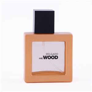 عطر جیبی مردانه دلگادو مدل وود قهوه ای با رایحه خنک حجم 25 میلی‌لیتر
