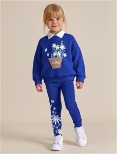 بلوز و شلوار دخترانه وارداتی با کیفیت عالی-شلوار کبریتی می باشد و جنس نخ پنبه و نرم و با کیفیت عالی-از ۲تا۸سال