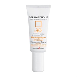 کرم ضد آفتاب بی رنگ دور چشم درماتیپیک SPF 30 مدل Phototypique محافظ UVA ،UVB مناسب برای انواع پوست حجم 20 میلی‌لیتر