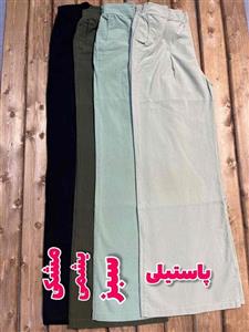 شلوار فول بگ لینن کمرپشت کش قد 110 رنگبندی