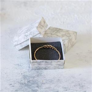 جعبه جواهرات مقوایی محکم مدل پایه کوتاه طرح سنگی