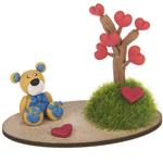 Icetoys Blue Bear With Heart Tree Toys Doll