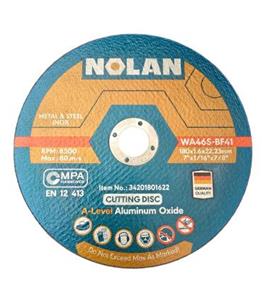 صفحه برش استیل بزرگ 180 میلی متر نولان NOLAN مدل WA46S-BF41