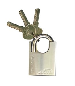 قفل آویز گاردی سایز 50 میلیمتر جاستر JUSTER مدل JLD23003 گارانتی6ماهه