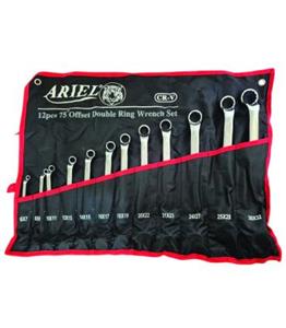 ست 12 عددی آچار دو سر رینگی فوق حرفه ای سایز6تا32 آریل ARIEL مدل ARAR1201 ضمانت تعویض و استاندارد آلمان