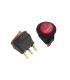کلید راکر گرد خیلی کوچک چراغدار دو حالته 3 پین  KCD1-601SN