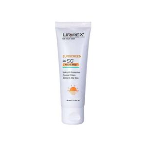 کرم ضد آفتاب رنگی لیپورکس SPF 50 مدل N-O ‌مناسب برای پوست‌ چرب و معمولی حجم 40 میلی‌لیتر