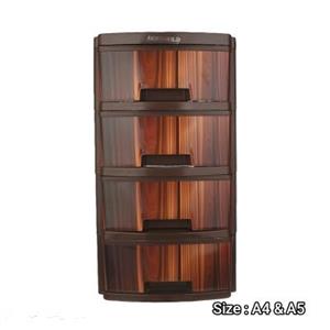 فایل کشویی اعلاء طرح چوب رزگلد دو طبقه، سه طبقه، چهار طبقه و پنج طبقه در سایزهای mini A5 و A4 و L و XL ،متوسط ، خیلی کوچک‌، کوچک‌ و بزرگ