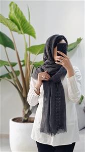 شال حصیری دانتل دار