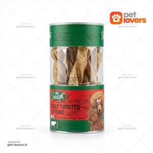 تشویقی سگ سویل پت مدل استخوان کوچک با دورپیچ گوشت بسته 4عددی