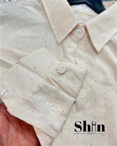 شومیز مستر وارداتی کیفیت ضمانتی فول نگین پرسی برند معتبر لویوی تن جنس پارچه خنک مناسب تابستان