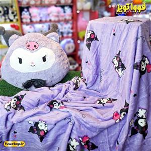 پتو بالشتی مدل کرومی با پتوی طرحدار سایز پتو 180cm