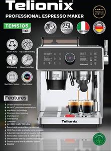 اسپرسوساز تلیونیکس مدل TEM 5105 | خرید با بهترین قیمت از ریوکالا