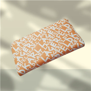 کیف پول زنانه مدل روزنامه ای : نارنجی