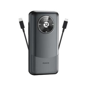 پاوربانک ریمکس مدل Fast Charge 2way ظرفیت 20000 میلی آمپر ساعت به همراه کابل USB-C و لایتنینگ