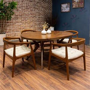 میز ناهار خوری چوبی تیاگو 4 نفره