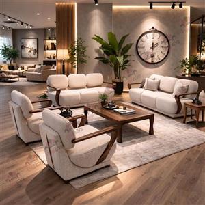 مبل راحتی دسته چوبی مدل فورس