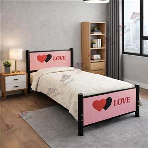 تخت خواب یک نفره فلزی مدل لاو