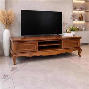 میز تلویزیون چوبی کلاسیک مدل مهتاب